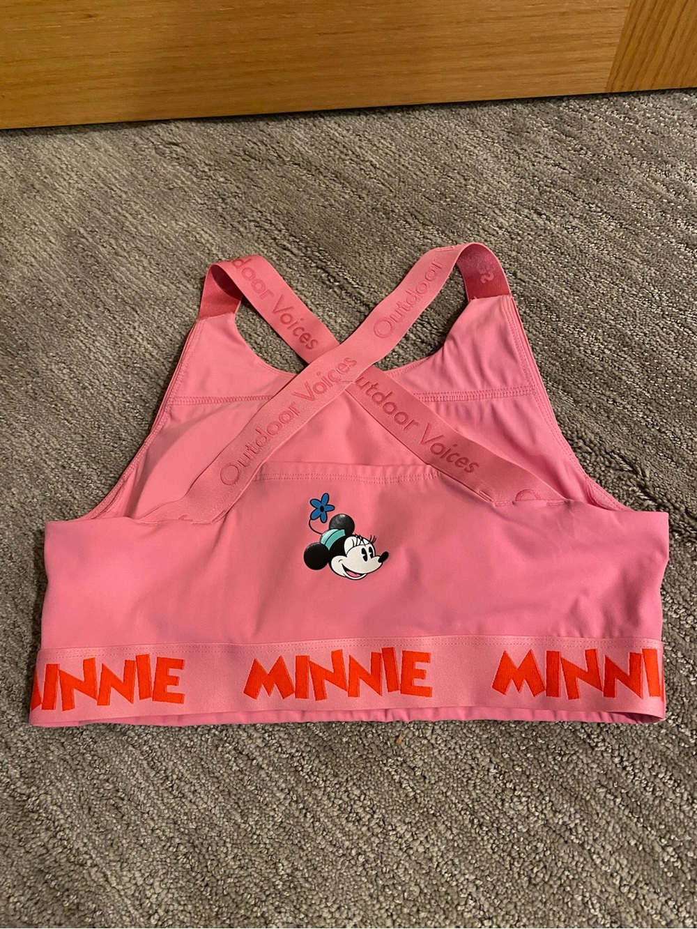 Disney x Outdoor Voices Minnie Mouse Snacks Bra and Leggings Set Size Medium